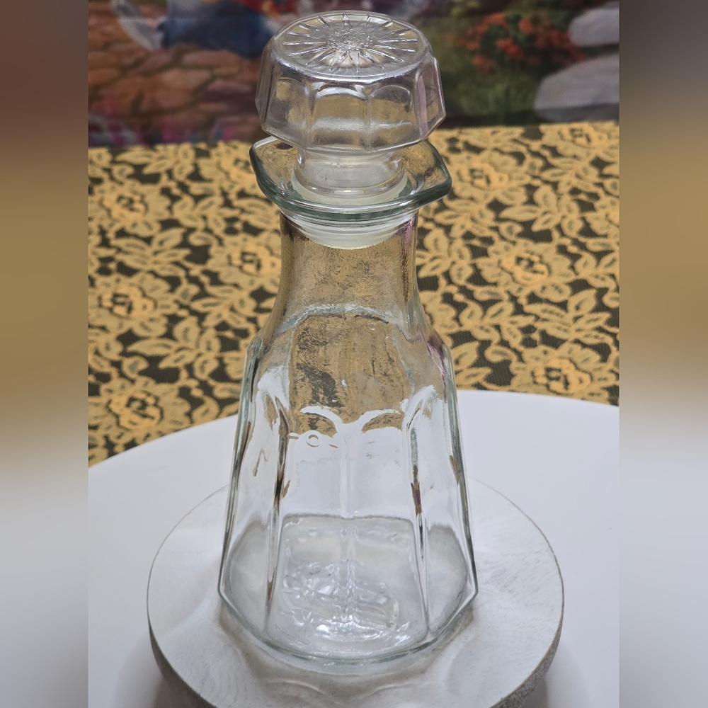 VTG Good Seasons Salad Dressing Glass Bottle Plastic Like Top Double Spout Cruet